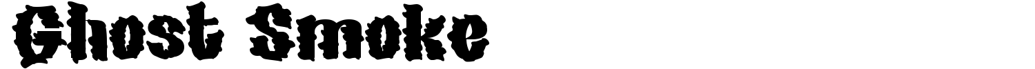 Ghost Smoke Font
