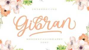 Gibran Script Font › Fontesk