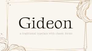 Gideon Roman Font › Fontesk