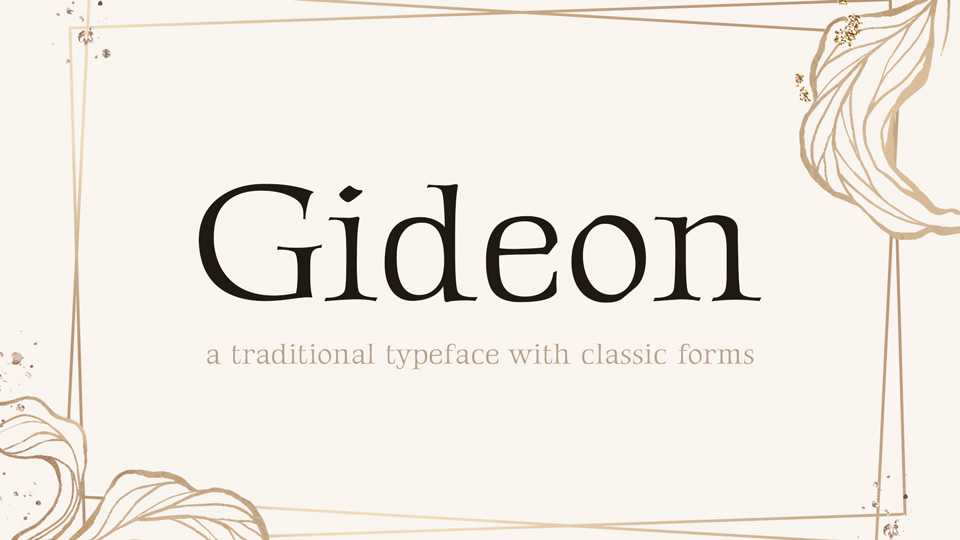 Gideon Roman Font › Fontesk