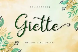 Giette Calligraphy Font