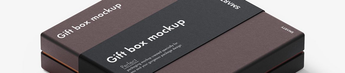 Gift box mockup