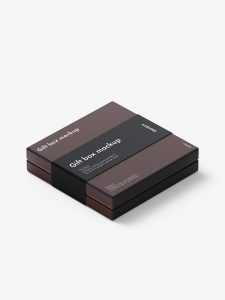 Gift box mockup