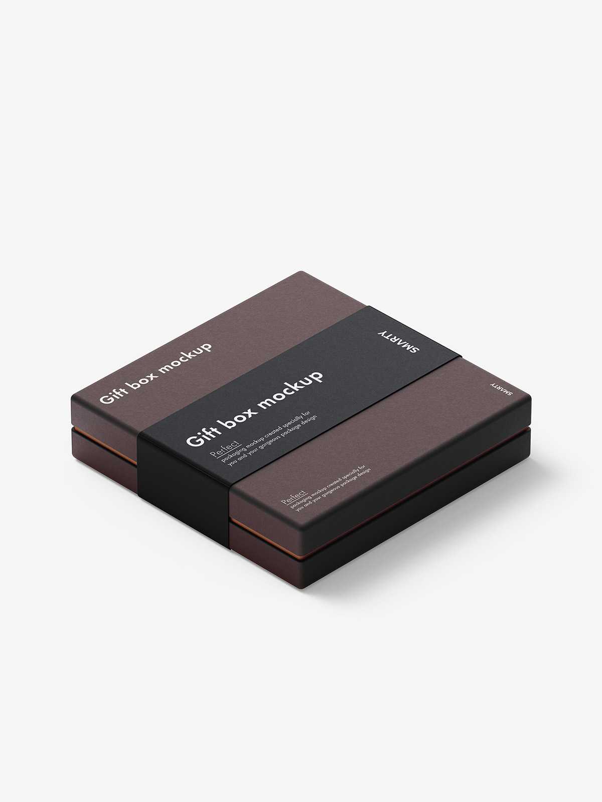 Gift box mockup