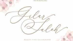 Gilar Saleh Script Font › Fontesk