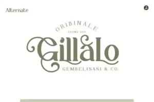 Gillalo Serif Font