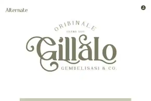 Gillalo Serif Font