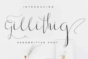 Gillithig Script Font