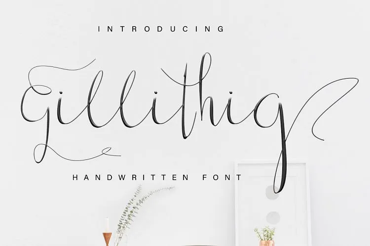 Gillithig Script Font