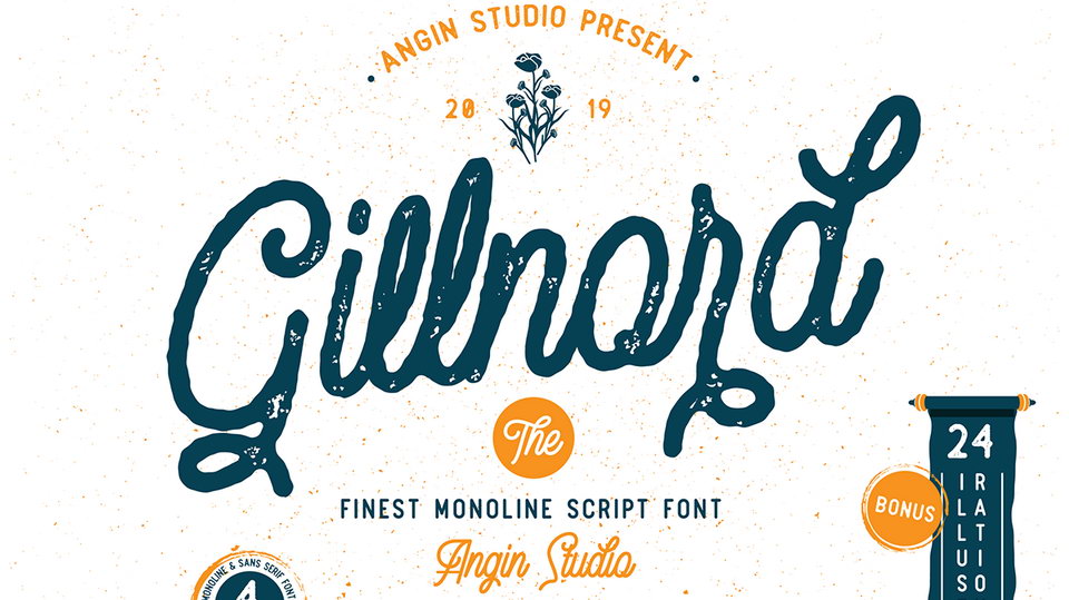 Gillnord Script Font › Fontesk