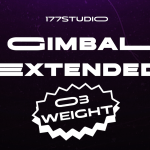 Gimbal Extended Font