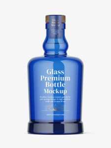 Gin bottle mockup