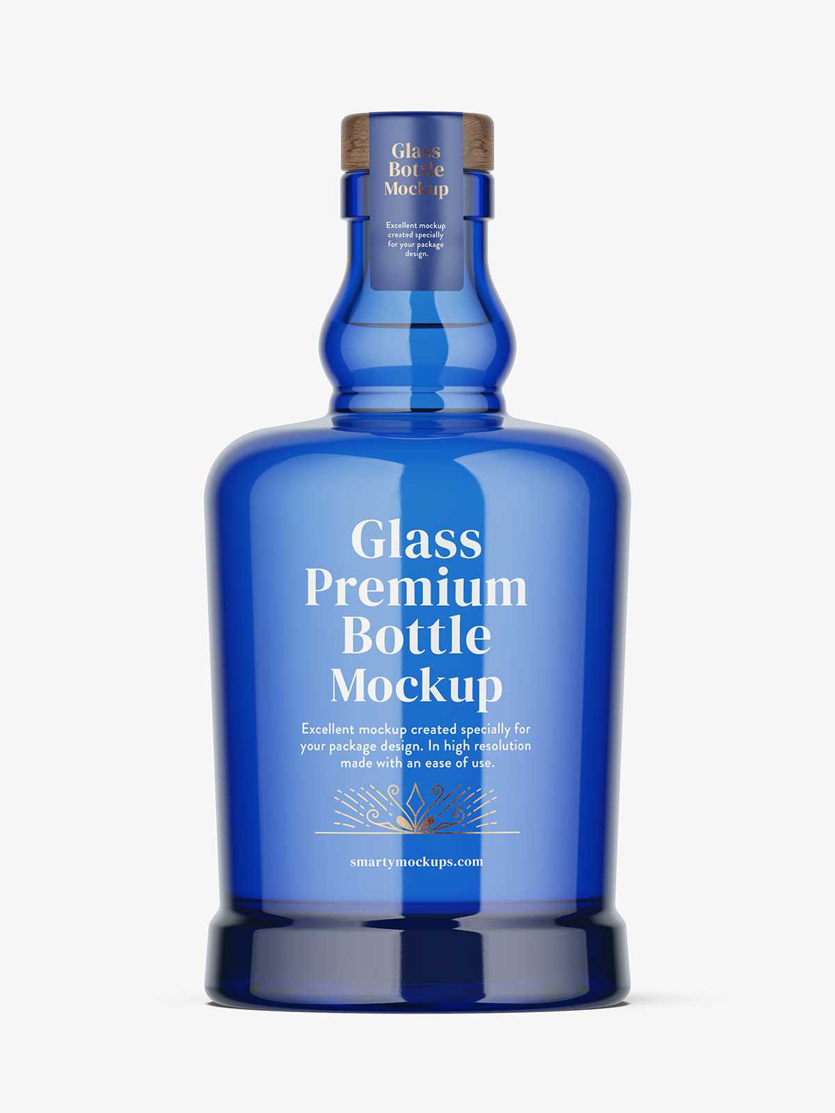Gin bottle mockup