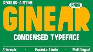Ginear Font › Fontesk