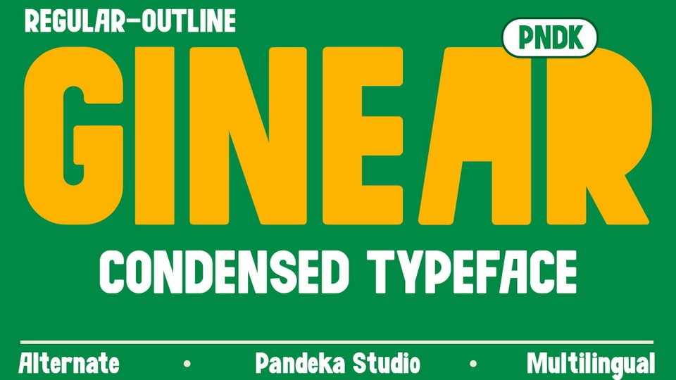Ginear Font › Fontesk