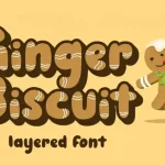 Ginger Biscuit Display Font - Fonte Grátis Ginger Biscuit Display Font