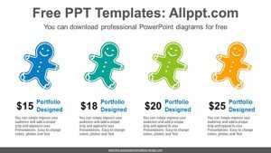 Gingerbread Cookies PowerPoint Diagram