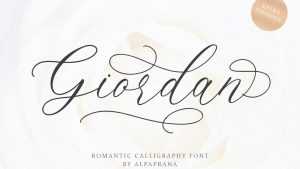Giordan Script Font › Fontesk