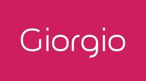Giorgio Typeface › Fontesk