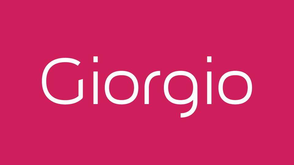 Giorgio Typeface › Fontesk