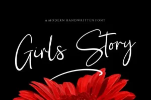 Girl Story Signature Script Font