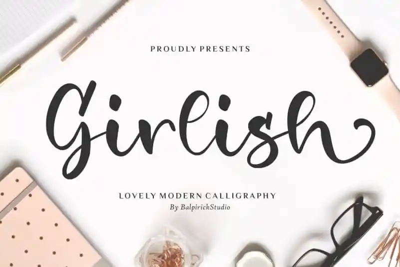 Girlish Lovely Calligraphy Font