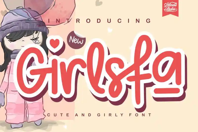 Girlsfa - Cute and Girly Font