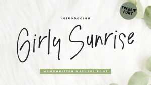Girly Sunrise Font › Fontesk
