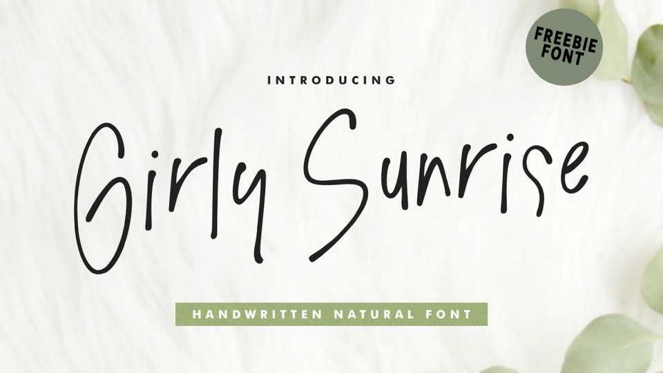 Girly Sunrise Font › Fontesk