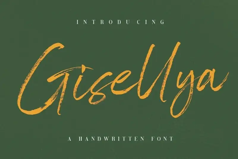 Gisellya Brush Font