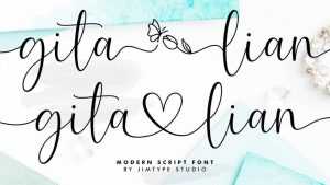Gita Lian Font › Fontesk