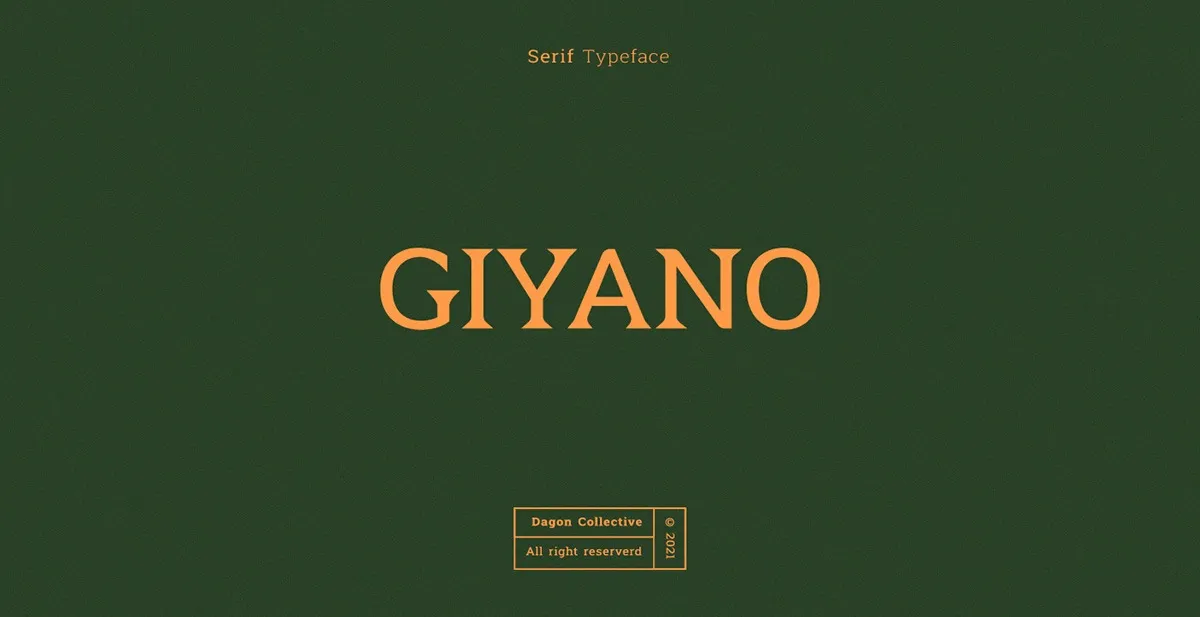 Giyano Font Family