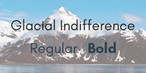 Glacial Indifference Font Family