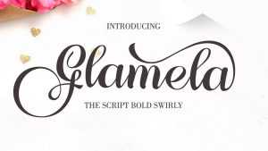 Glamela Script Font › Fontesk