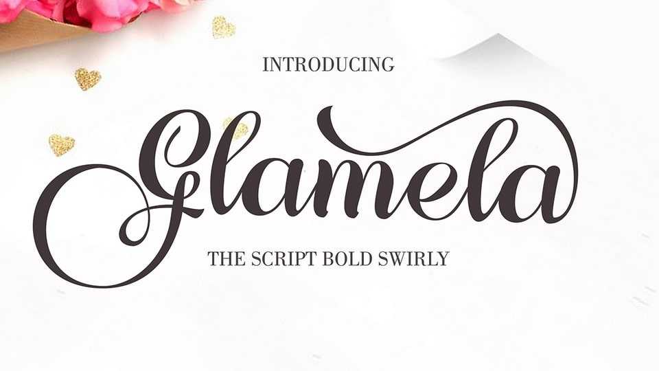 Glamela Script Font › Fontesk