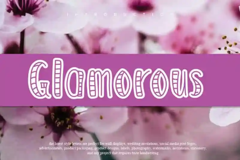 Glamorous Display Font