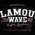 Glamour Wave Display Font