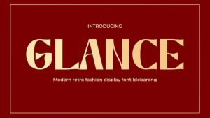Glance Font › Fontesk