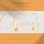 Glancing Calligraphy Font