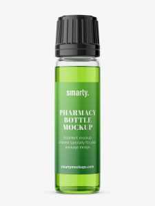 Glass bottle mockup / 10ml