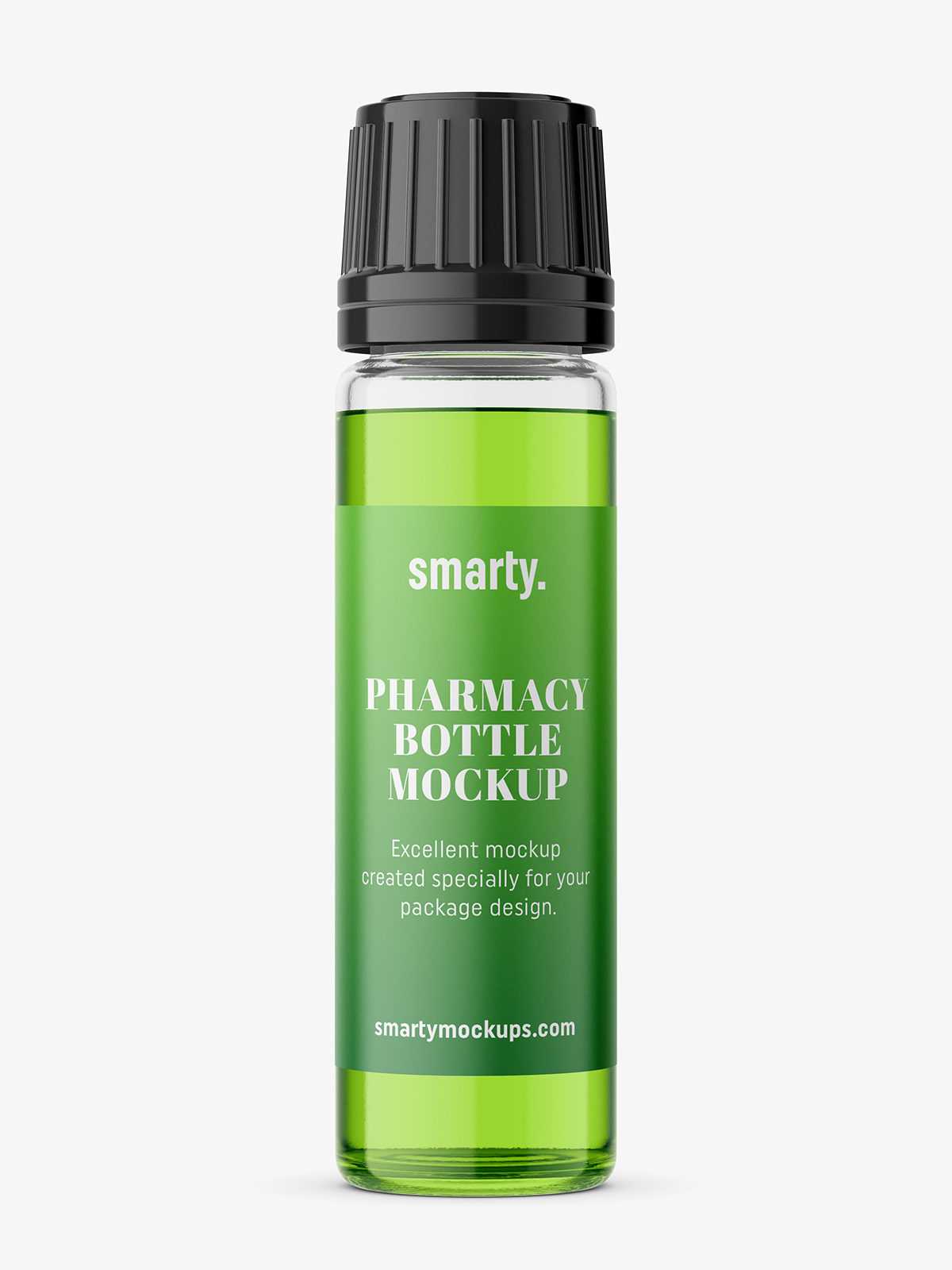Glass bottle mockup / 10ml