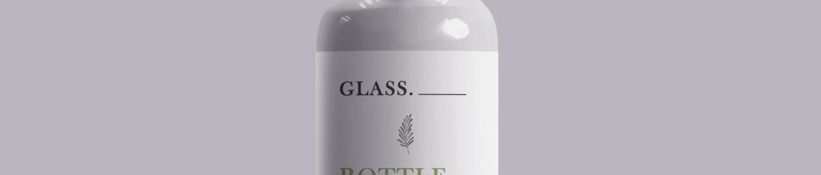Glass Bottle Mockup