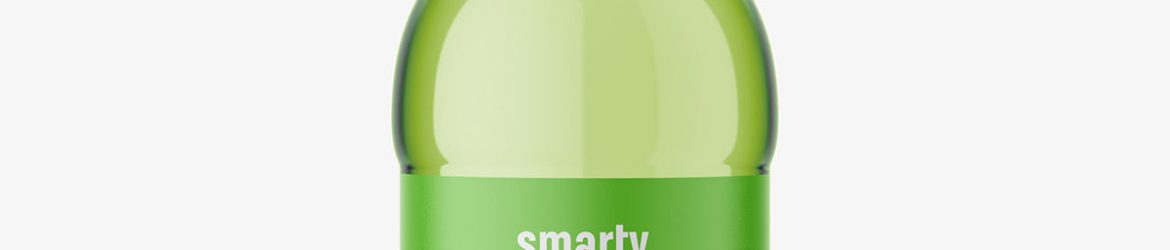 Glass bottle mockup / Transparent