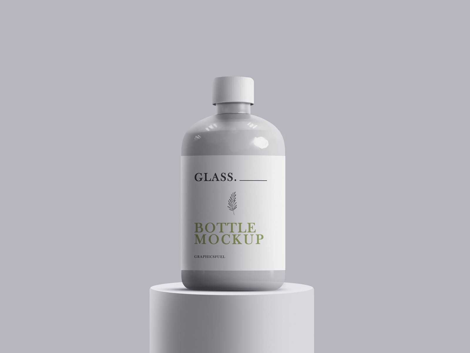 Glass Bottle Mockup