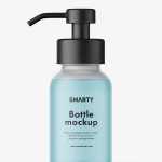 Glass bottle with foamer pump / frosted