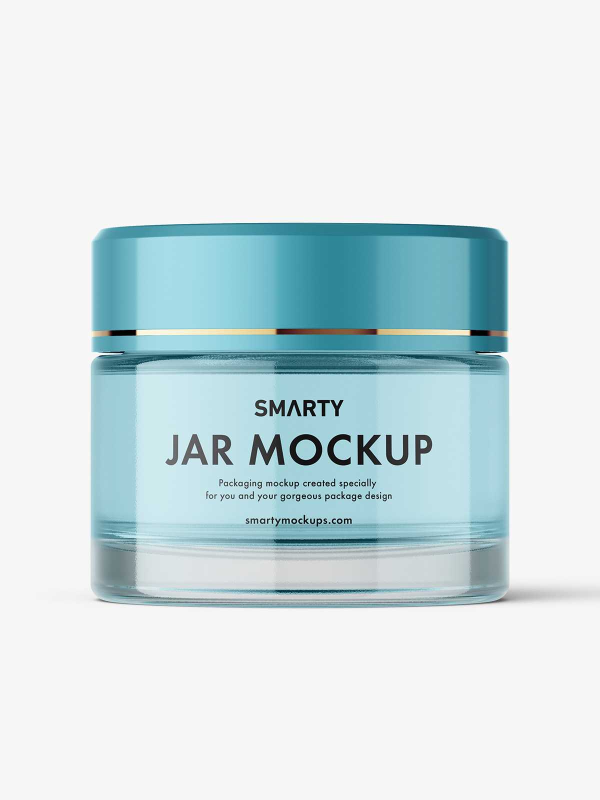Glass jar mockup