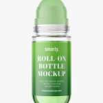 Glass roll-on bottle mockup