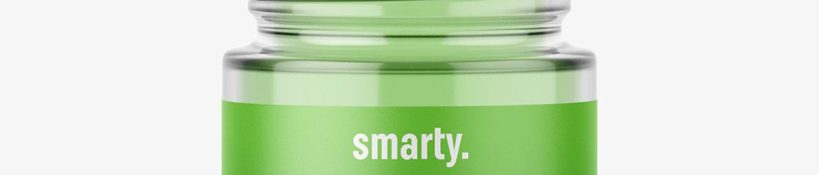 Glass roll-on bottle mockup