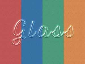 Glass Text Effect