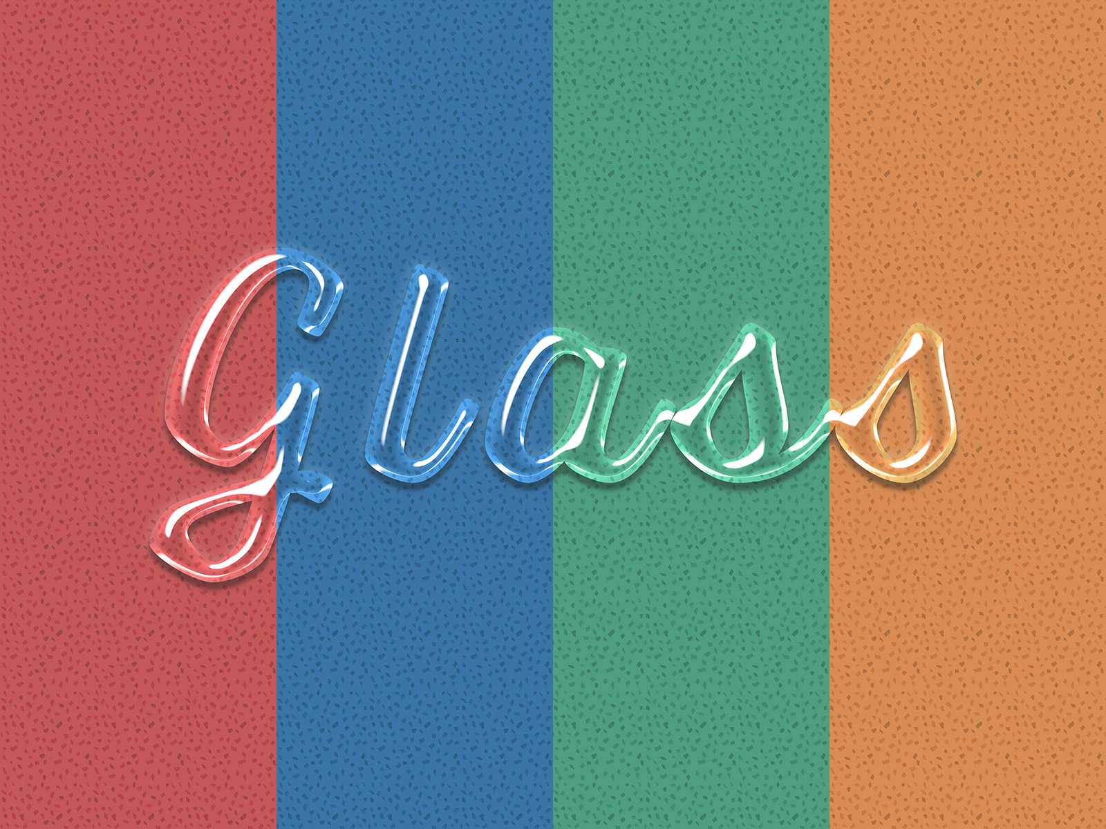 Glass Text Effect